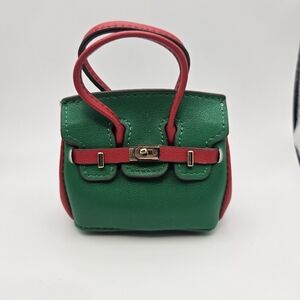Green and Red Women's Mini Handbag.